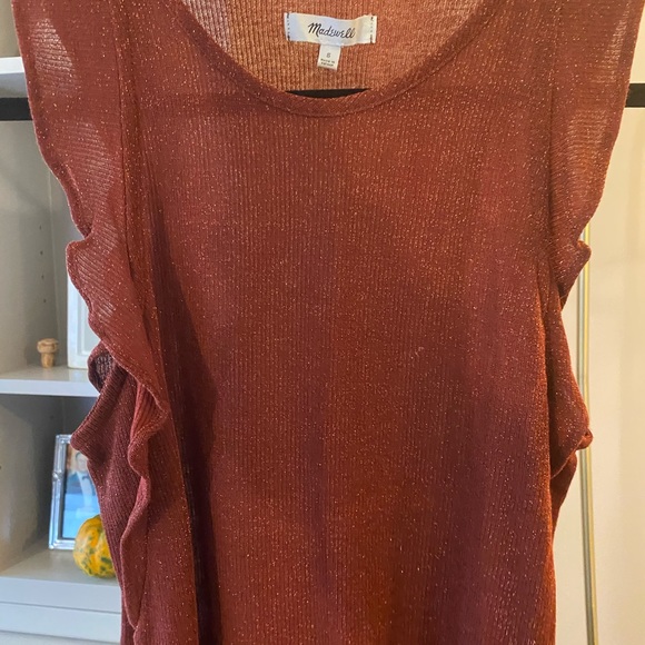 Madewell Copper Rust Sparkle Top - Picture 6 of 7